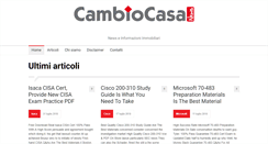 Desktop Screenshot of news.cambiocasa.it